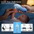 4-in-1 Trimmer Set Baby Nail File Electric, Battery Powered Baby Nail Electric with Storage Case & Night Light