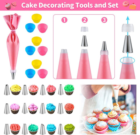 Set, 54 GIFTINBOX Kids Cooking and Baking PCS Complete Kit with Apron and Chef Hat, Real Cooking Utensils and Kitchen
