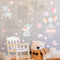 Outus 7 Pcs Dream Big Little One Elephant Nursery Wall Stickers Wall Decor