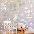 Outus 7 Pcs Dream Big Little One Elephant Nursery Wall Stickers Wall Decor