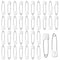 Xinjoduz 100 Pieces Diaper Pins for Cloth Diapers, 1.6 Inch Plastic Head Baby