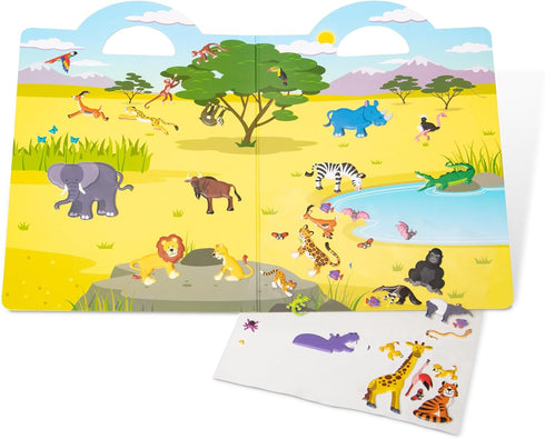 Set: 42 Melissa & Doug Puffy Sticker Play Safari - Reusable Stickers - FSC Certified