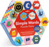 eeBoo Hexagon Puzzle Pairs, Simple Words, 33 Pairs for Pre-Reading Activity, Educational for Kids Ages 3+