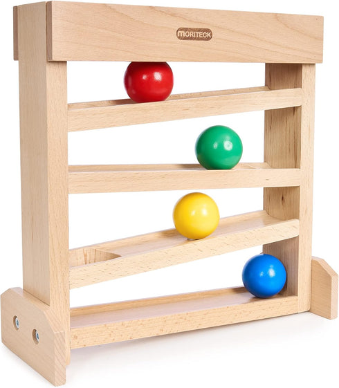 Montessori Ball Drop Toy, Wooden Ball Tracker, Early Developmental Pound Toys for