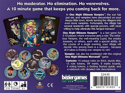 One Night Ultimate Vampire – Scary Fun Party Game for Kids & Families, Fast-Paced Gameplay