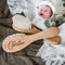 ZXH Personalized Baby Hairbrushes Engrave Infant Name Wooden Newborn Hair Brush Comb Brush