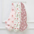 47"x24", 3 Pack Nap Mat Sheet Pink Floral Baby Crib Sheets Fitted Elastic Corners, Preschool Day Care Rest Mat Cover