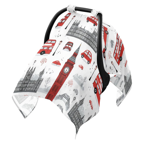 Mazeann London Theme Car Car Seat Cover Baby Breathable Soft Infant Carseat Covers
