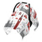 Mazeann London Theme Car Car Seat Cover Baby Breathable Soft Infant Carseat Covers