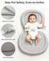 24"x16", Waterproof Peanut Baby Changing Pad, Foldable Travel On-the-Go for Dresser & Changing Table, Wipe-Clean PU