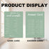 Green Theme Bridal Shower Games for 25 Guests, Bridal Word Scramble with Answer Card, Wedding Reception Party Supplies