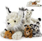 Muiteiur 5 Piece Lynx Stuffed Animals, Soft Bobcat Stuffed Animals with Babies,18-inch