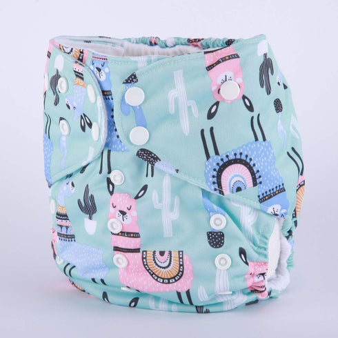 Sigzagor 2 7 to Years Old Junior Big Cloth Diaper Nappy Pocket Reusable Washable Baby (Alpaca)