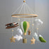Goukurlsma Handmade Felt Baby Mobile for Crib Boys, Adventure Theme Crib Toys Hanging with Airplane & Hot Air Balloon