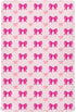 SDMKA Pink Bows Crib Sheets for Boys Girls - Portable Microfiber Fitted Crib