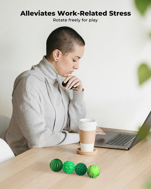 8Pcs 14+) XYOFUN Silicone Magnetic Fidget Toys, Silicone Sensory Ball, Textured Sensory Stress Relief Balls, Desk Toy
