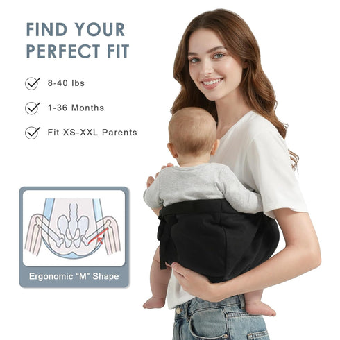 Holaraon 8-40lbs, Toddler Carrier Sling Carry for Adjustable Baby Carrier Sling One Size Fit All, Hip Seat Newborn Baby