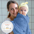 3 Pack (35 35'') Muslin Hooded Towels, Cotton Bath Towels With Hood for Newborn, Infant, Toddler - Soft and Absorbent
