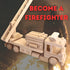 Wooden Fire Trucks, Fire Truck Toys for 3 Year Old Boys, DIY Handmade Realistic Toys for Preschool Learning Activities