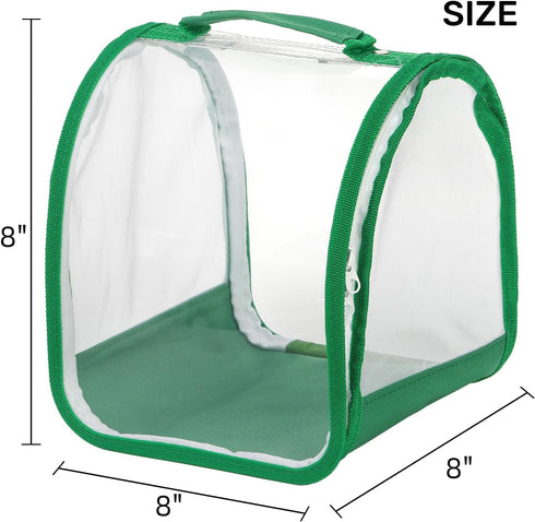 ZOOFOX 2 Pack Monarch Butterfly Habitat, 8" Small Collapsible Insect Mesh Cage Terrarium