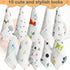 20 Pack 6 Shower10 10 Inch Chumia Baby Muslin Burp Cloths Baby Wash Cloths with Sensitive Skin Layer Cotton Face Towels