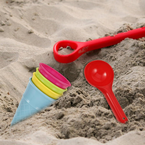 5pcs Children Beach Toy Set, Kids Beach Toys Ice Cream Cup Toys