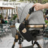 Temeemeg Insulated Baby Bottle Bag with Adorable Bear Embroidery Breastmilk Cooler Travel Bag for On the Go Portable