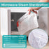 8 Count(160 NCVI Microwave Steam Sterilizer Bag for Baby Bottles Uses), Large Reusable Travel Sterilization Pouches