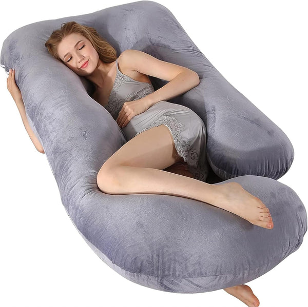 HychYAYA 60 Inch Full Body Pregnancy Pillows for Sleeping Cooling Pregnancy Pillow,U Shaped