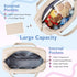 mommore 2 Diaper Bag Tote Large Expandable Baby Travel Tote for Kids Twins, Quilted Hospital Bag for Mom, Weekender