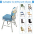 4inch Toddler Booster Seat for Dining Table with Backrest, Non-Slip Kids Booster Seat for Kitchen Chair, PU Waterproof