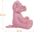 Apricot Lamb Plush Toys, 8.5 Inch Corduroy Pig Stuffed Animal, Soft Cuddly Gift for Child