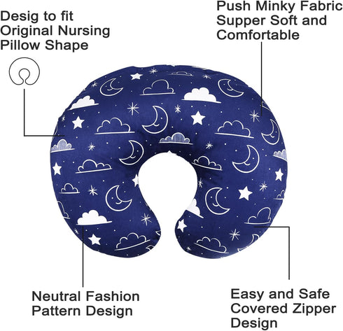 IBraFashion Nursing Pillow Cover Fits for Boppy Nursing Pillow Original, Nursing Slipcovers for Breastfeeding Mom