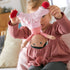 HABA Snug Up Doll Rumbi, 10" Soft Doll with Black Hair and Pink Overalls, Machine Washable for 18 Months and Up