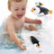 Battery Operated Swimming Penguin, Waterproof Bath Tub Pool Toy for Kids, Fun Indoor & Outdoor Companion
