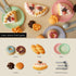 34PCS Set, 4 5 6 7 8 GILOBABY Tea Party Play Food Complete Bakery Pretend Play Toys with Cake, Donuts, Cookies & Plates