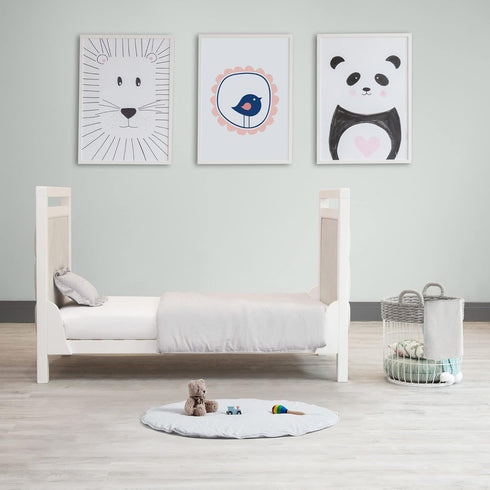 Tummy (40"x40") Byrd & Blume Round Baby Play Mat, Organic Cotton Soft Padded Nursery Floor Mat, Safe Hypoallergenic