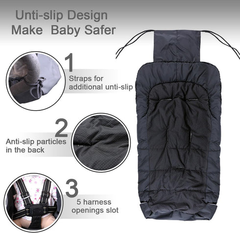 Weatherproof Universal Sleeping Bag for Stroller, Adjustable Winter Car Seat Cover & Stroller Zipper Blanket for Boy