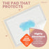 (30x18) 50-Pack Organic Cotton Disposable Changing Pad Liners | XL-Large Hypoallergenic Super Soft Ultra Absorbent