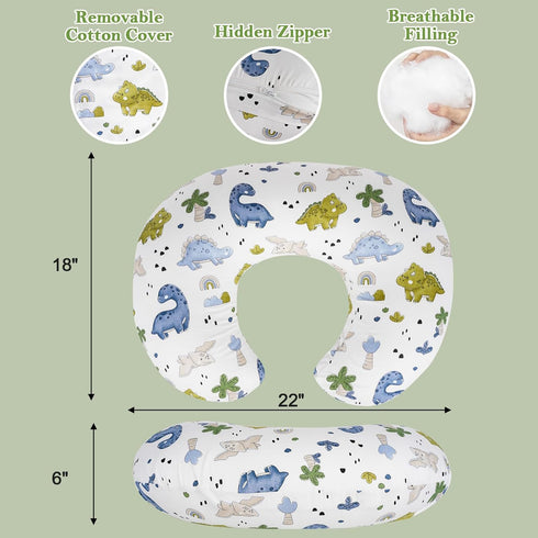 Hypoallergenic,Tummy (0-12Months) Nursing Pillow & Breastfeeding Pillow Ergonomic C-Shape for Breastfeeding & Bottle