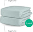(2-Pack) Newton Baby Fitted Crib Sheet - Ultra Breathable and Soft, Organic Cotton, Fits All Standard Cribs, Sage
