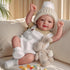 17 Inch 3+ BABESIDE Lifelike Reborn Baby Dolls Dara - Realistic-Newborn Baby Doll Girl Handmade Real Life Baby Dolls