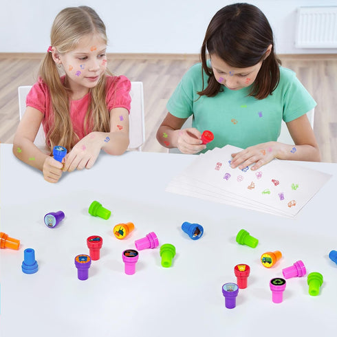 24 Cinrobiye Pcs Garbage Truck Party Favor Stampers,Garbage Truck Party Supplies, Truck Waste Party Favors Gifts