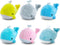 Whale Plush Toy Set BB Funhouse 6 Packs Soft Easter Animal Stuffed Plush Key Chain Set for Kids, 3.14inch
