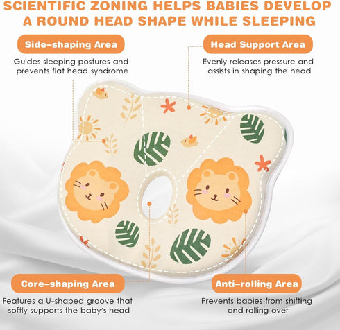 Eureka Baby Memory Foam Pillow, Skin-Friendly & Breathable, Soft & Cosy, Easy Clean & Machine Washerable, Ideal