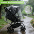 Rain Cover for Zoe Twin Double Stroller, Custom Fit Waterproof Stroller Rain Cover with Clear EVA, Ventilation Holes