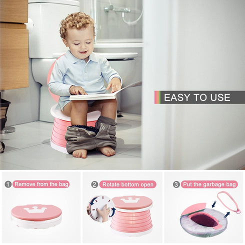 YZNlife Travel Potty for Toddler, Portable,foldable potty seat for toddle,Training Toilet Seat Apply to Seat Emergency