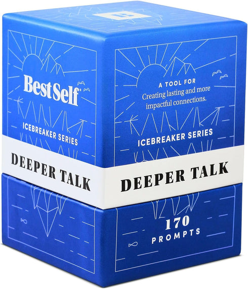 BestSelf Icebreaker Deeper Talk Deck - Conversation Starter Card Pack to Deepen