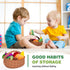 Set 1-3, 1 0-6-12 Jollybaby Plush Stuffed Cloth Fruit Food Toy for Toddler Soft Fruit Basket Montessori Sensory Toy