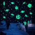 260 PCS Glow in The Dark Stars, Glowing Stars for Ceiling, Solar System Space Galaxy Wall Stickers for Kids